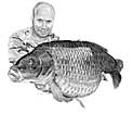 Dave Levey and 44 Lb common carp