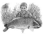 Jack Wilson and 33 Lb common carp